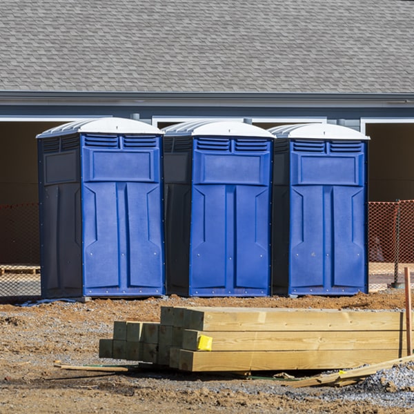 is there a specific order in which to place multiple portable toilets in Gratis